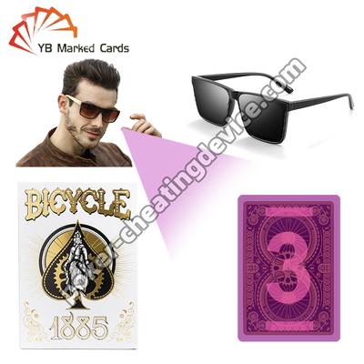 Bicycle 1885 Anniversary Marqué cartes de poker avec IR Invisible encre
