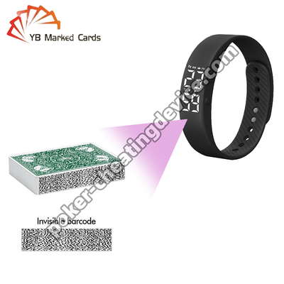 Bracelet caméra de triche au poker cachée pour cartes marquées avec code-barres