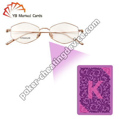 Lunettes infrarouges pour cartes marquées à l'infrarouge