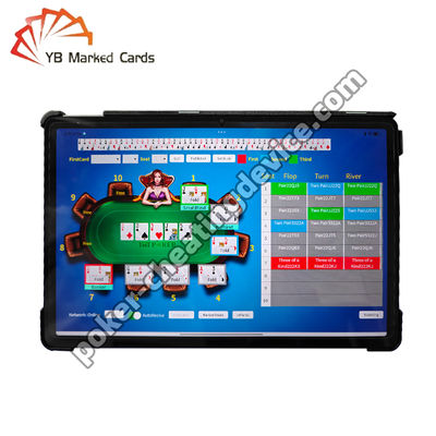 Tablette d'analyseur de poker avec visualisation en temps réel pour le Texas Hold'em