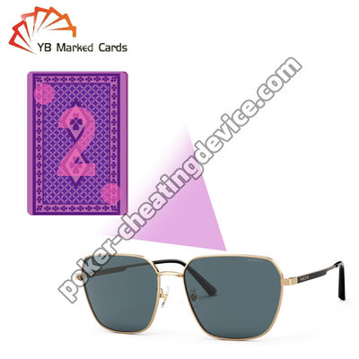 Lunettes de soleil à cartes marquées infrarouges pour cartes de poker marquées