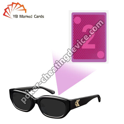 Verres à encre UV invisibles pour cartes de poker marquées