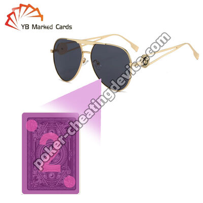 Verres de poker UV pour cartes marquées au rouge infrarouge