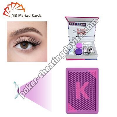 Cartes de marquage Lentilles de contact pour cartes marquées à l'encre invisible