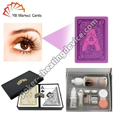 Lentilles de contact de triche au poker pour cartes marquées à l'infrarouge