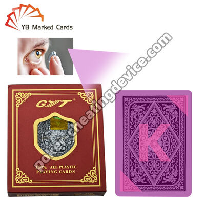 Cartes marquées Gyt Back avec encre invisible infrarouge lumineuse