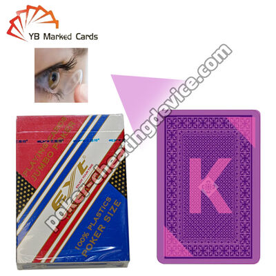 Cartes marquées à l'encre invisible EYT avec encre lumineuse infrarouge invisible