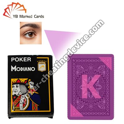 Modiano Cartes marquées en arrière Pour Poker Tricher Lentilles de contact