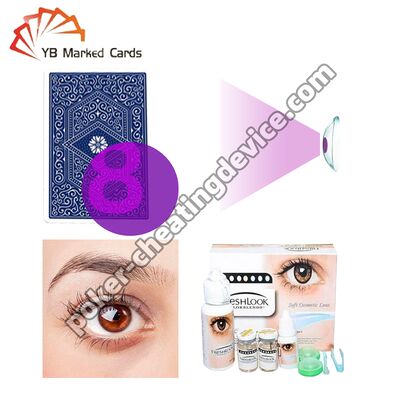 Lentilles de contact IR professionnelles pour lire les cartes à jouer infrarouges pour tricher à Omaha